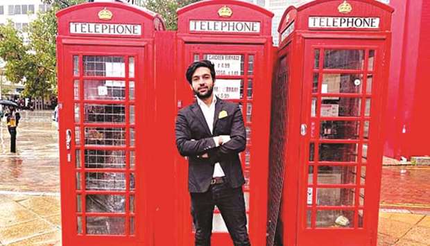 MAKING WAVES: Tayyab Shafiq outside the famed London booths which he is using to sell Pakistani food. Instagram photo