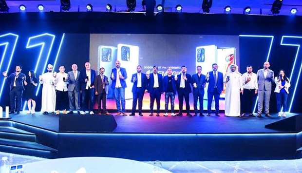 Xiaomi and Intertec officials launch in Qatar Xiaomi 11T and Xiaomi 11T Pro smartphones.