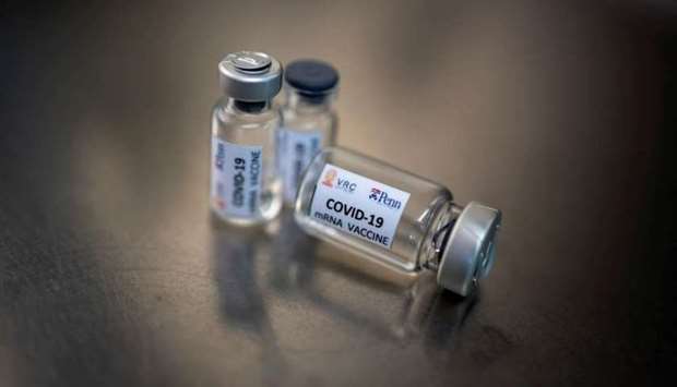 Phials of an mRNA type vaccine candidate for the coronavirus disease are pictured at Chulalongkorn University during the development of an mRNA type vaccine for the coronavirus disease in Bangkok, Thailand, May 25, 2020. REUTERS