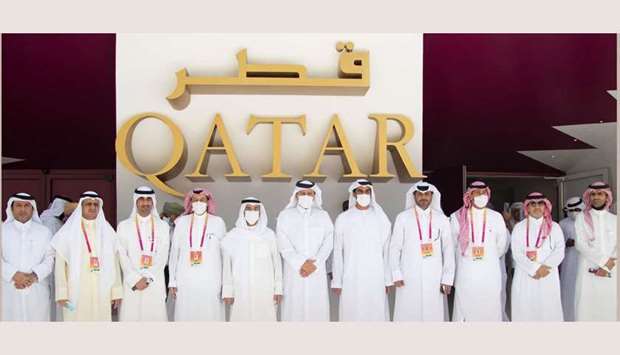 HE Sultan bin Rashid Al-Khater, Undersecretary of the Ministry of Commerce and Industry, has inaugurated  Qatar's pavilion