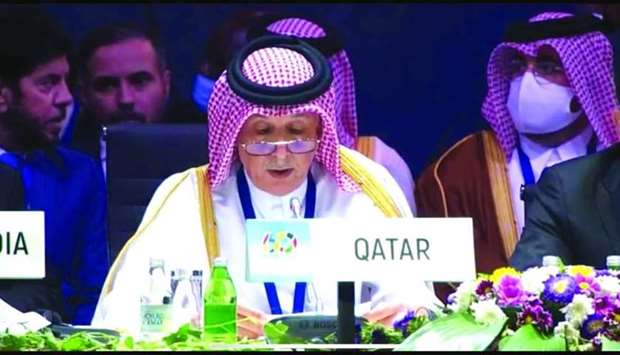 HE the Minister of State for Foreign Affairs Sultan bin Saad al-Muraikhi delivered a speech at the high-level commemorative meeting to celebrate the 60th anniversary of the establishment of the Non-Aligned Movement, held in Belgrade.