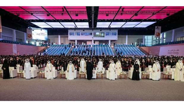 Her Highness Sheikha Jawaher honoured 421 outstanding female graduates out of a total number of 2,818 female graduates 