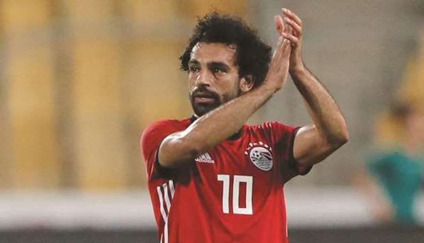 Egyptu2019s Mohamed Salah scored a brace against Libya in the World Cup qualifiers.