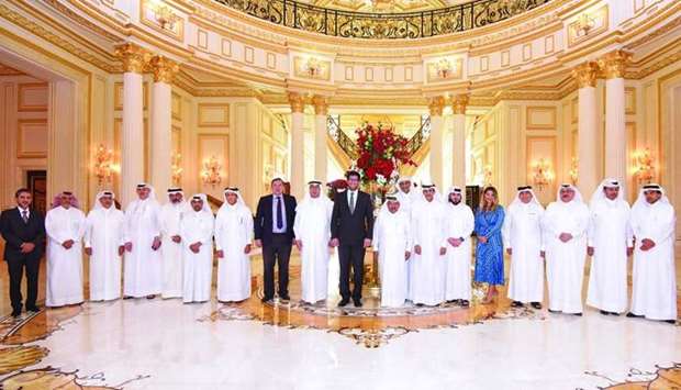 Dignitaries from the QBA and the UK during the business lunch held recently