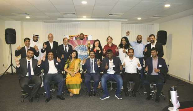 Doha Toastmasters Club conducted its first hybrid meeting recently, adhering to social distancing protocols.
