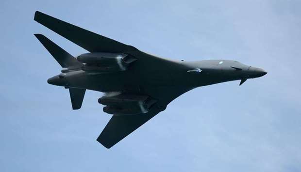 A US B-1B strategic bomber. File picture