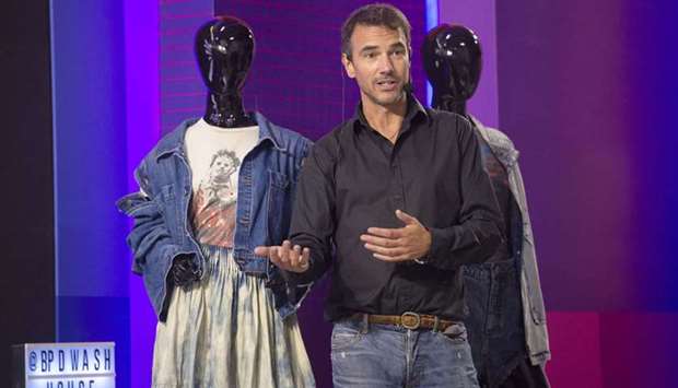 The denim workshop in progress.