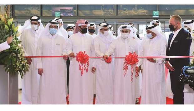 HE the Minister of Commerce and Industry and Acting Minister of Finance Ali bin Ahmed al-Kuwari leading on Sunday the inauguration of Cityscape Qatar 2021, which runs until October 19 at the Doha Exhibition and Convention Centre (DECC). PICTURE: Shaji Kayamkulam.