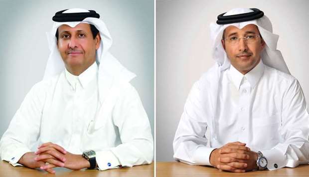 Al khaliji Chairman and Managing Director HE Sheikh Hamad bin Faisal bin Thani al-Thani, al khaliji group Chief Executive Officer Fahad al-Khalifa