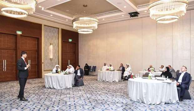 The two-day QNB workshop was based on a competitive web-based business simulation