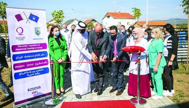 Officials at the opening of the centre.