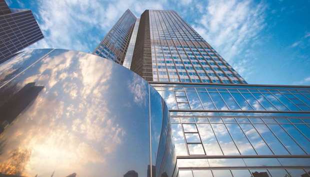 The headquarters of the European Central Bank in Frankfurt. The ECB will supercharge its regular bond-buying programme before pandemic purchases run out in March, according to economists surveyed by Bloomberg.