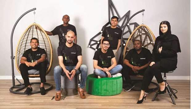 Team members of Qatari fintech company, Dibsy.