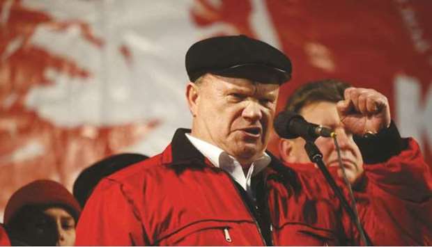 OLD GUARD: Leader of the Russian Communist Party Gennady Zyuganov. 