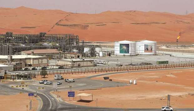 A view of the production facility at Saudi Aramcou2019s Shaybah oilfield in the Empty Quarter, Saudi Arabia (file). Aramco, the worldu2019s biggest oil company, is investing billions of dollars to raise its daily capacity to 13mn barrels from 12mn. It expects to complete the project by 2027.