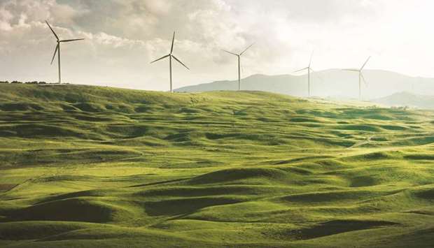 CLEAN ENERGY: Valley of windmills in Niksic, Montenegro.