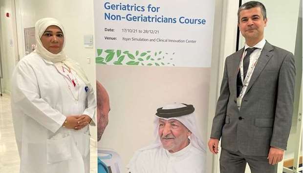 Dr. Hanadi Al Hamad with Dr Kawa Amin, the course director
