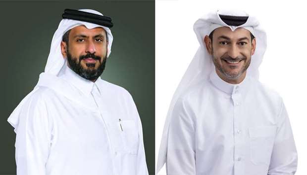 Ooredoo chairman Sheikh Faisal bin Thani al-Thani, managing director Aziz Aluthman Fakhroo