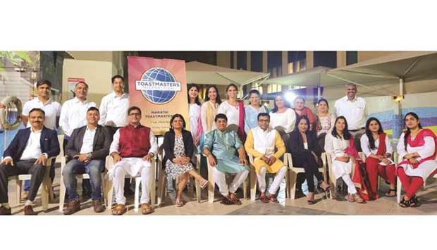 Marathi Toastmasters Club, comprising expatriates from the Indian state of Maharashtra, recently celebrated its first anniversary. The occasion was graced by Toastmaster International president Margaret Page.