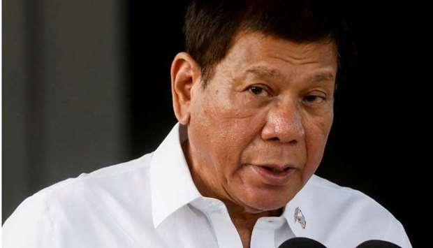 (File photo) Philippine President Rodrigo Duterte.