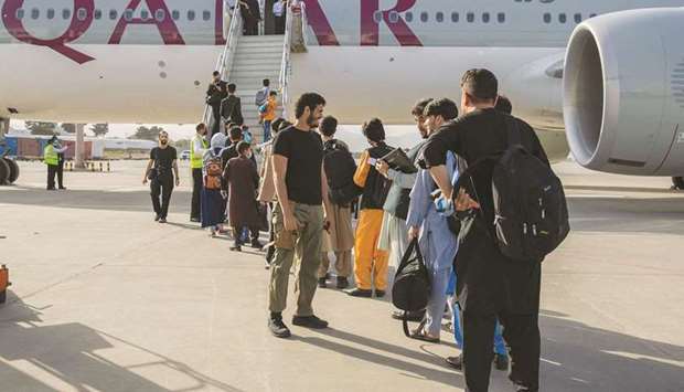 The fifth passenger flight took off from Kabul's Hamid Karzai International Airport (HKIA) on Sunday carrying more than 230 passengers, mostly Afghans, HE the Assistant Foreign Minister and Spokesperson for the Ministry of Foreign Affairs Lolwah bint Rashid AlKhater said.