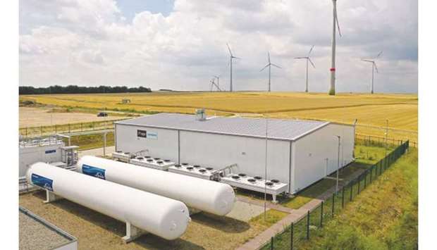 (File photo) Hydrogen electrolysis plant in Germany. (Bloomberg)