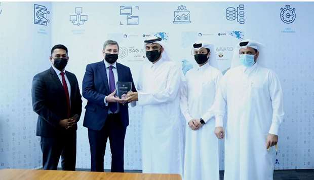 The Ministry of Justice receives the SAGAwod Excellence Award in Geographical Information Systems presented by the American Environmental Systems Research Institute