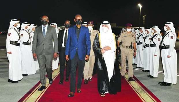 President Kagame and the accompanying delegation were seen off upon departure at Doha International Airport by HE the Minister of State for Foreign Affairs Sultan bin Saad al-Muraikhi