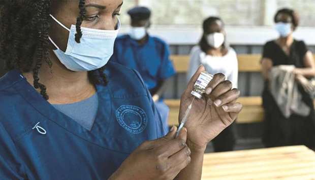 (File photo) The data compiled by Airfinity suggests that 200mn doses can be transferred immediately to the Covid-19 Vaccine Global Access (Covax) facility and the African Vaccine Acquisition Trust for distribution across Africa and other low-income countries. (AFP)
