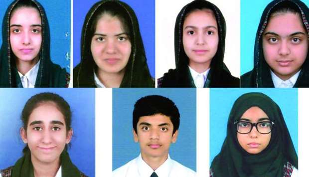Clockwise from left top: Hafsah Shoaib, Mariam Fatima, Azka Qazi, Hafsa Imran, Hareem Khan, Imran Waqar Mianm Syeda Masooma Shah