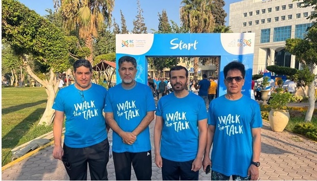 MoPH officials take part in the Walk the Talk in Cairo