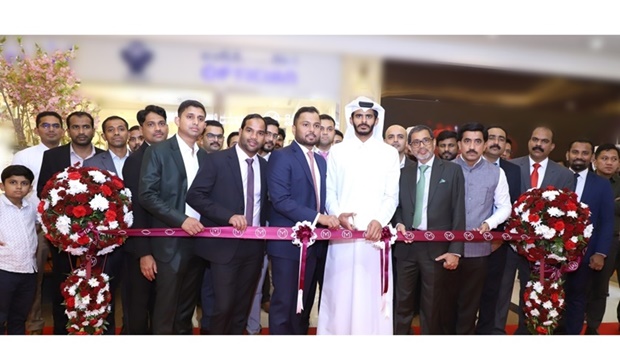 The ribbon-cutting ceremony at Al Khor Mall.