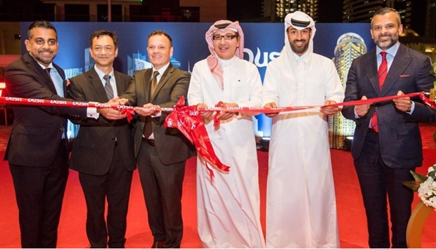 Dusit Hotel and Suites - Doha marked its opening with a ribbon-cutting ceremony led by Ahmed Mahdi Al Majed, Chairman of Al Majed Group Holding; Gilles Cretallaz, Chief Operating Officer of Dusit International; Nathapol Khantahiran, Ambassador of Thailand to the State of Qatar; Raghu Menon, Cluster General Manager of Dusit Hotel & Suites - Doha; and several key members of each company.