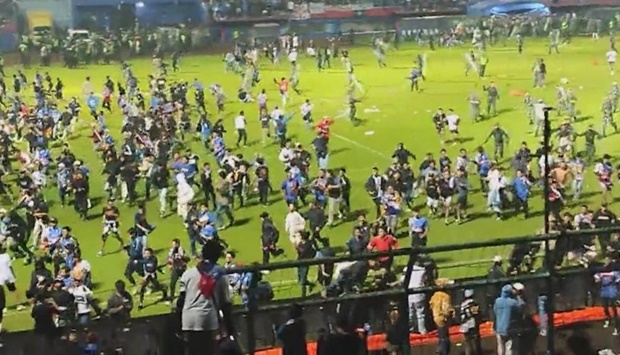 The tragedy on Saturday night in the city of Malang, which also left 180 injured, was one of the world's deadliest sporting stadium disasters.