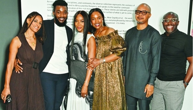 (From left) Delphine Diallo, Patrick Alston, Naomi Campbell, Vania Leles, Victor Ehikhamenor and Larry Ossei-Mensah at the launch of Campbell's new initiative. PICTURE: Dave Benett