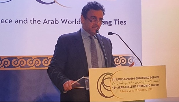 Qatar Chamber participated in the Arab-Hellenic Economic Forum.