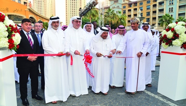 Gulf Qatari Classic Cars Association Board Chairman HE Sheikh Faisal bin Qassim al-Thani inaugurating the exhibition.