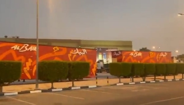 AlBaik trucks in Qatar as seen in a video posted by AlBaik's official Twitter