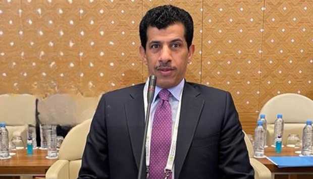 HE the Permanent Representative of Qatar to the Arab League, Salem Mubarak al-Shafi. 