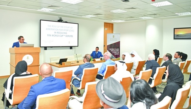 QICDRC, CAS discuss dispute resolutions related to sports.