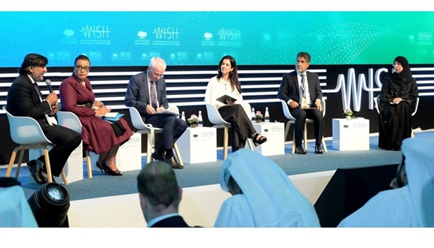 A panel discussion that included HE the Minister of Public Health Dr Hanan Mohamed al-Kuwari. PICTURES: Shaji Kayamkulam