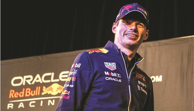 Red Bull Racingu2019s Dutch driver Max Verstappen attends a press conference ahead of the Japanese Formula One Grand Prix in Tokyo yesterday. (AFP)