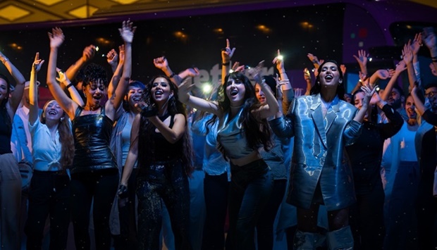 Four of the Arab worldu2019s most famous female singers in the Light The Sky music video.