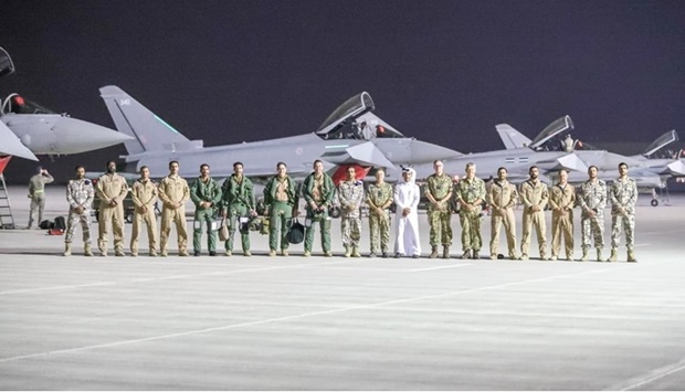 The arrival of 12 Squadron was attended by a number of Qatar Amiri Air Force officers.
