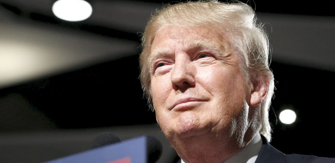 Donald Trump: wealth looking up