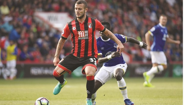 Jack Wilshere of Bournemouth has just come off the back of a three-match run for his new team where he played every minute.