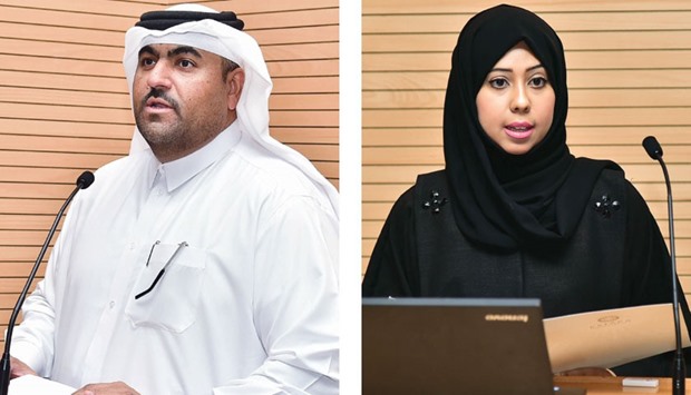 Dr Rashid al-Kuwari and Asma al-Hajri