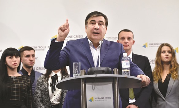 Saakashvili: his new party would not have ties to big business and would not accept politicians or officials who had been in public life for a long time.