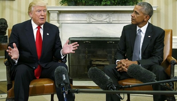 President Obama meets with President-electTrump