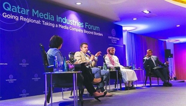 A panel discussion at the forum